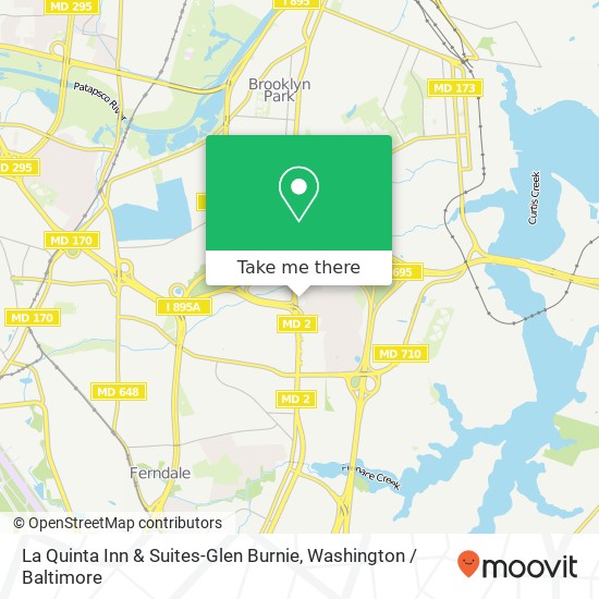 Mapa de La Quinta Inn & Suites-Glen Burnie, 6323 Ritchie Hwy