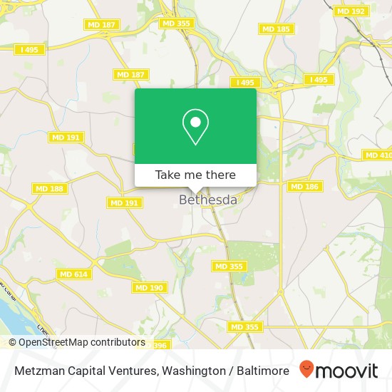 Mapa de Metzman Capital Ventures, 4808 Moorland Ln