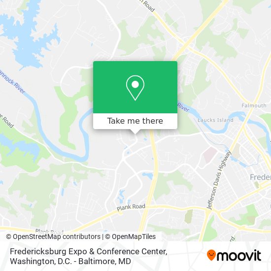 Mapa de Fredericksburg Expo & Conference Center