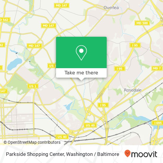 Mapa de Parkside Shopping Center
