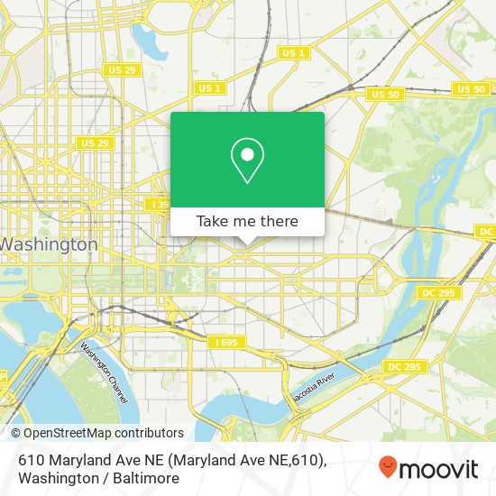 610 Maryland Ave NE (Maryland Ave NE,610), Washington, DC 20002 map