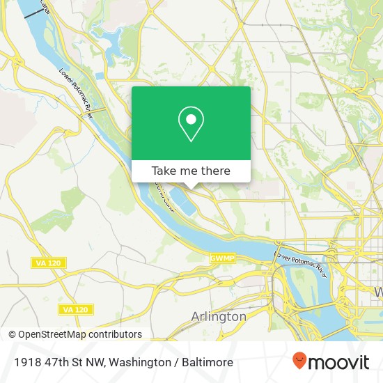 1918 47th St NW, Washington, DC 20007 map