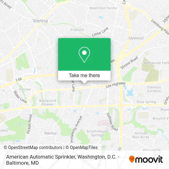 American Automatic Sprinkler map