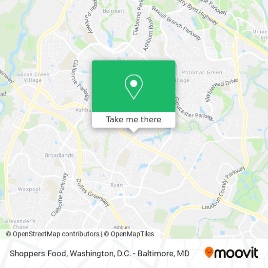 Shoppers Food map