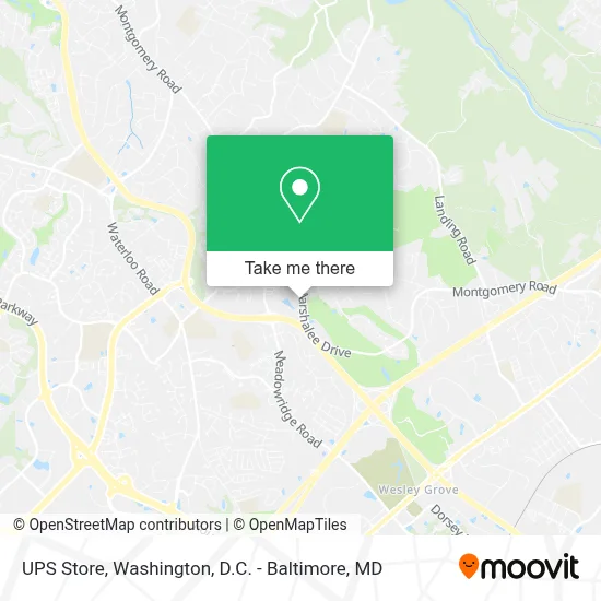 UPS Store map