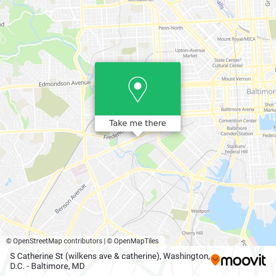 Mapa de S Catherine St (wilkens ave & catherine)