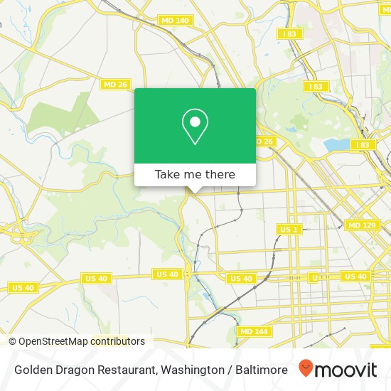 Mapa de Golden Dragon Restaurant, 3125 W North Ave