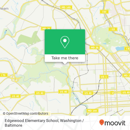 Mapa de Edgewood Elementary School, 1900 Edgewood St