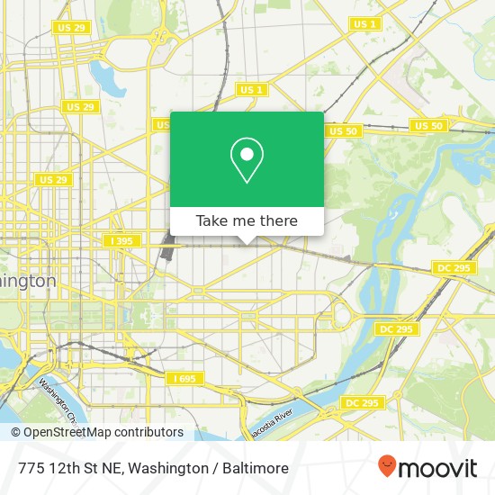 775 12th St NE, Washington, DC 20002 map