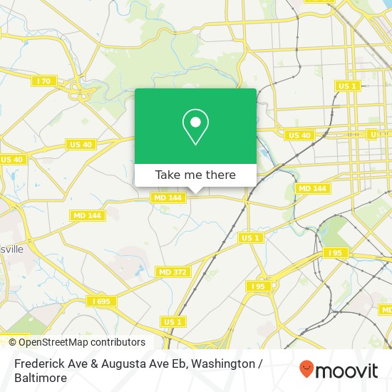 Mapa de Frederick Ave & Augusta Ave Eb