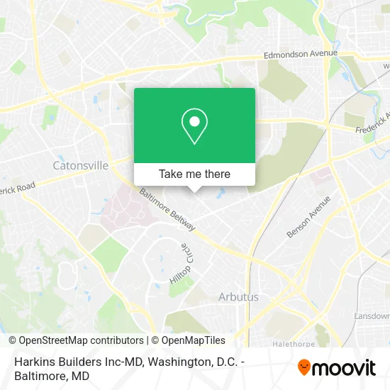 Mapa de Harkins Builders Inc-MD