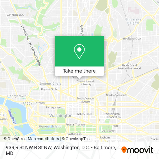 939,R St NW R St NW map