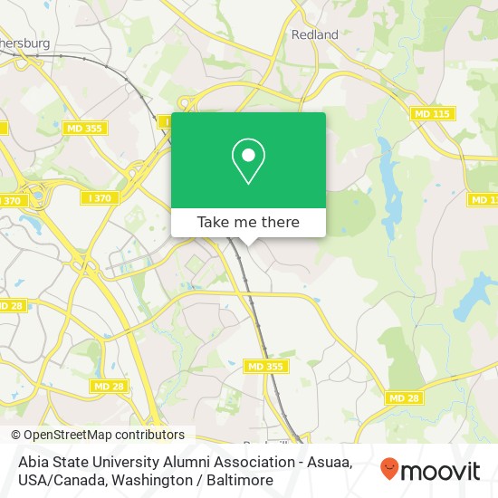 Mapa de Abia State University Alumni Association - Asuaa, USA / Canada, 15825 Crabbs Branch Way