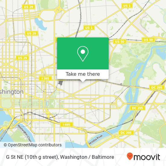 G St NE (10th g street), Washington, DC 20002 map