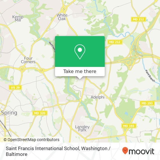 Saint Francis International School, 1500 Saint Camillus Dr map