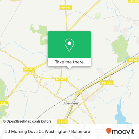 50 Morning Dove Ct, Aberdeen, MD 21001 map