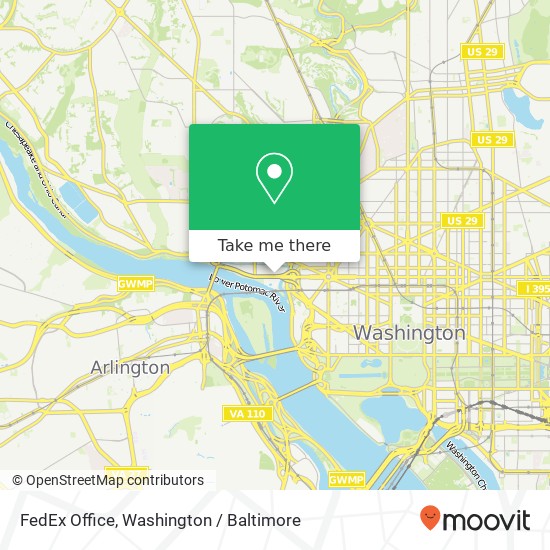 Mapa de FedEx Office, 1002 30th St NW