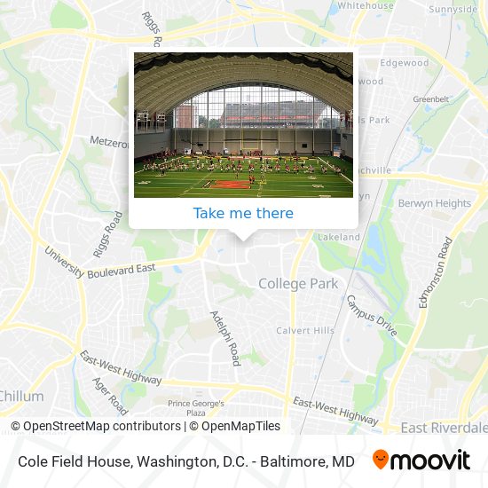Cole Field House map