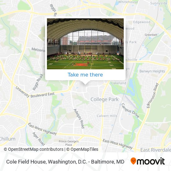 Cole Field House map