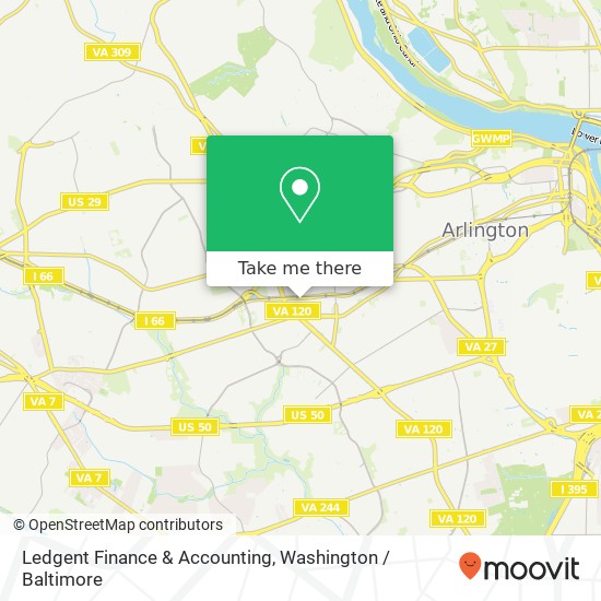 Mapa de Ledgent Finance & Accounting, 4350 Fairfax Dr