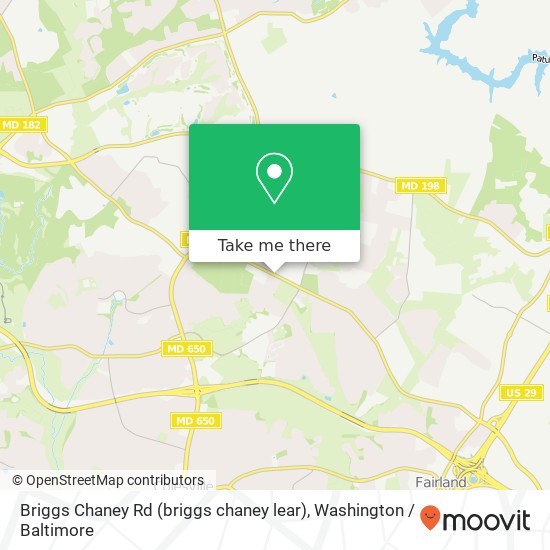 Briggs Chaney Rd (briggs chaney lear), Silver Spring, MD 20905 map