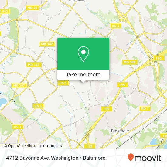 4712 Bayonne Ave, Baltimore, MD 21206 map