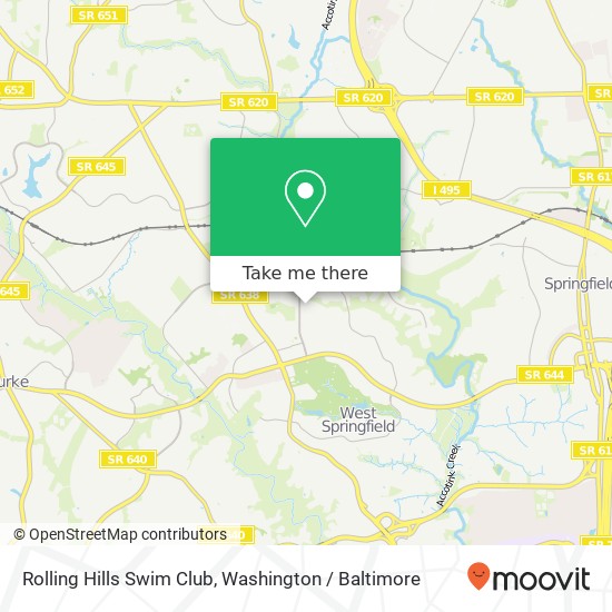 Rolling Hills Swim Club, 8301 Carrleigh Pkwy map