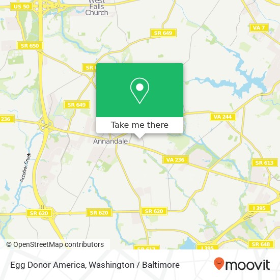 Mapa de Egg Donor America, 4316 Evergreen Ln