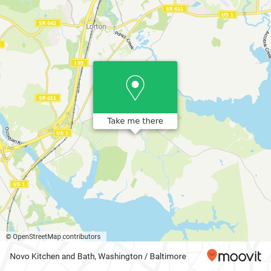 Mapa de Novo Kitchen and Bath, 10412 Midway Ln