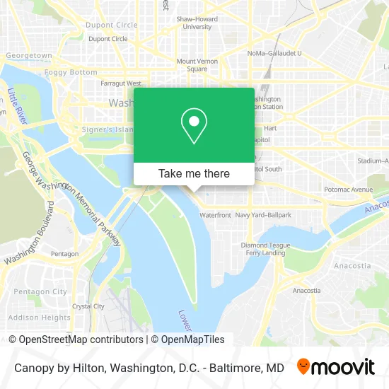 Canopy by Hilton map