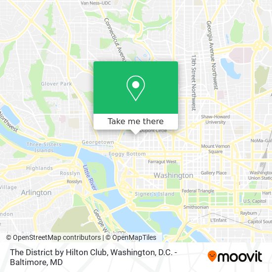 The District by Hilton Club map
