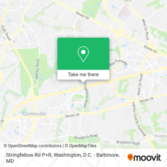 Stringfellow Rd P+R map
