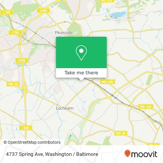 4737 Spring Ave, Baltimore, MD 21215 map