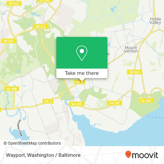 Mapa de Wayport, 8735 Richmond Hwy