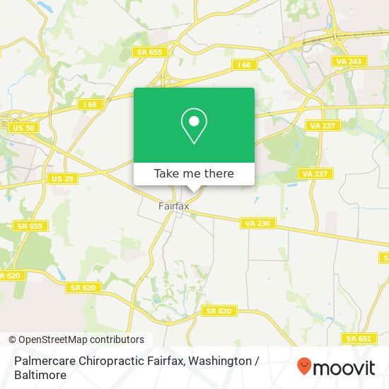 Palmercare Chiropractic Fairfax, 3857 Plaza Dr map