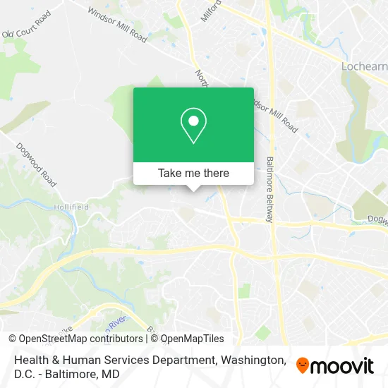 Health & Human Services Department map