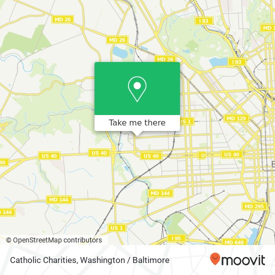 Mapa de Catholic Charities, 2846 W Lafayette Ave