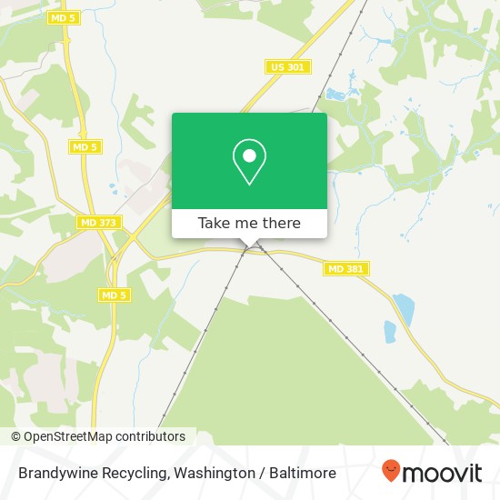 Mapa de Brandywine Recycling, 14150 Brandywine Rd