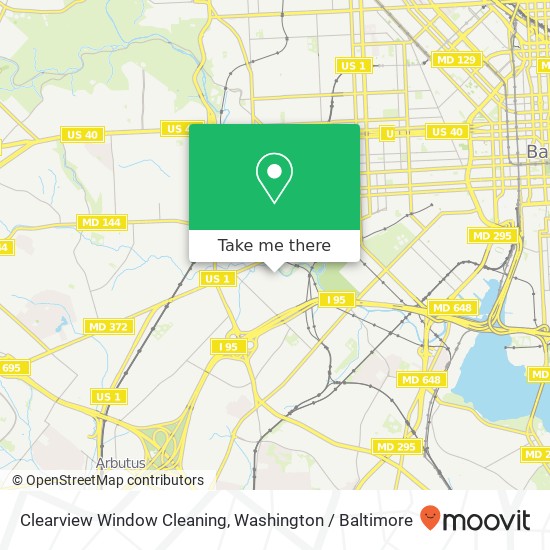 Mapa de Clearview Window Cleaning, 1101 S Dukeland St