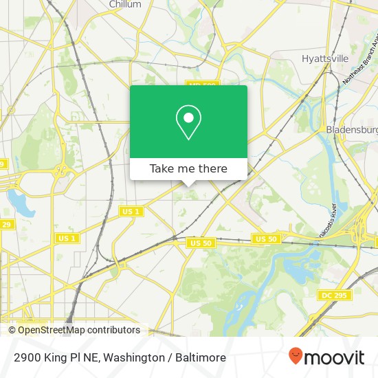 2900 King Pl NE, Washington, DC 20018 map