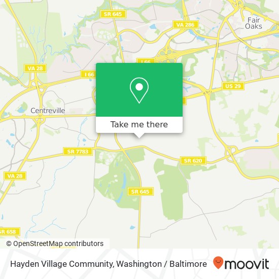 Mapa de Hayden Village Community, 5587 Rockpointe Dr