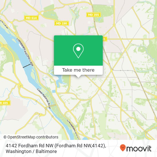 4142 Fordham Rd NW (Fordham Rd NW,4142), Washington, DC 20016 map