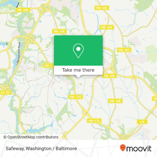 Mapa de Safeway, 8775 Cloudleap Ct