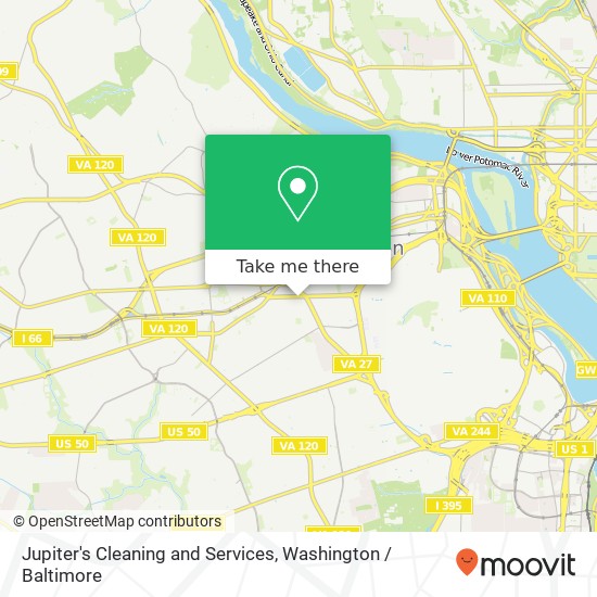 Mapa de Jupiter's Cleaning and Services, 10th St N