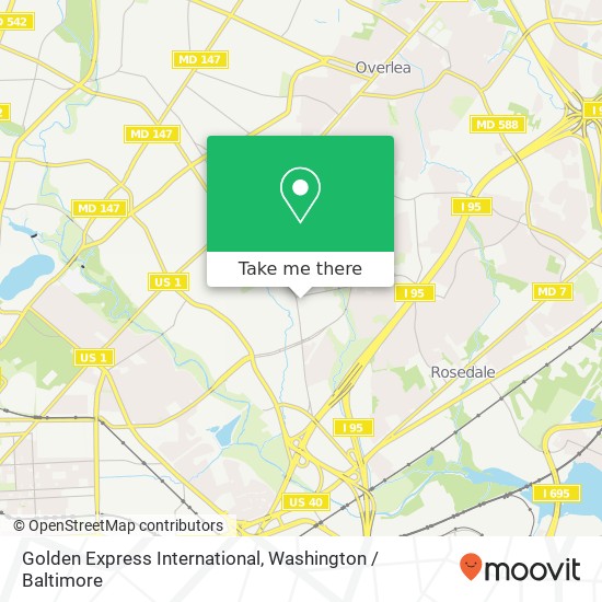 Mapa de Golden Express International, 5007 Anntana Ave