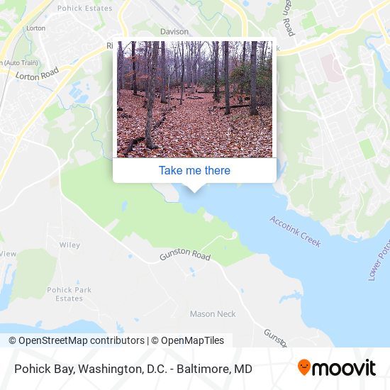 Pohick Bay map