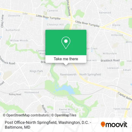 Mapa de Post Office-North Springfield