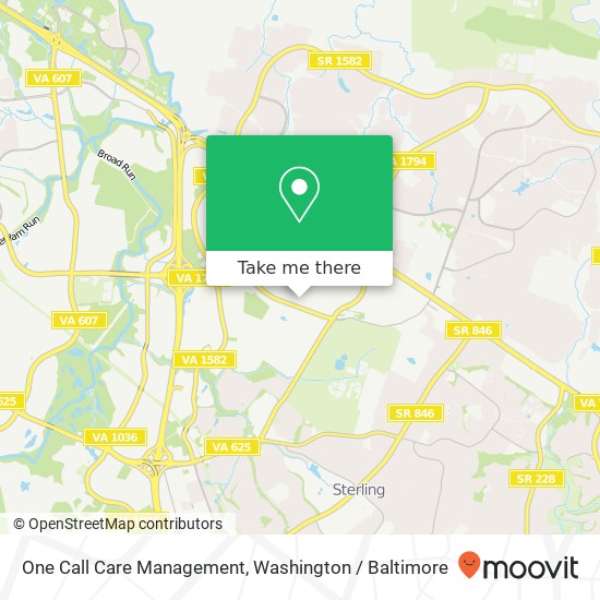 Mapa de One Call Care Management, 21110 Ridgetop Cir