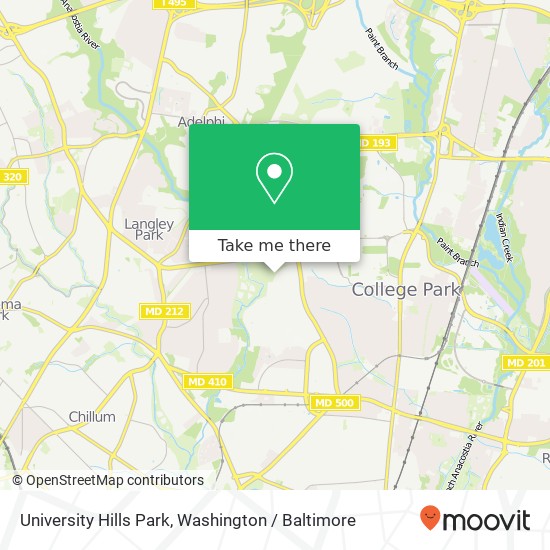 University Hills Park, Hyattsville, MD 20783 map