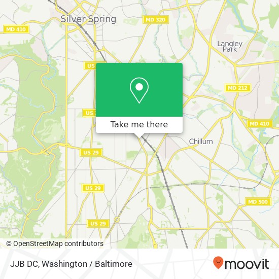 JJB DC, 6101 Blair Rd NW map